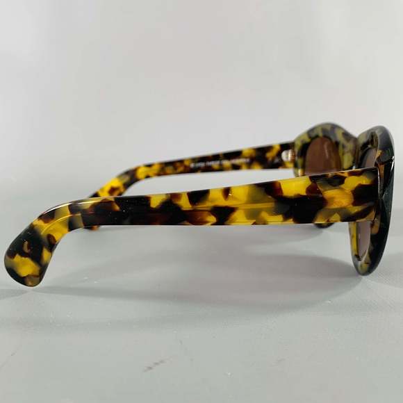 DRIES VAN NOTEN Black Beige Tortoiseshell Acetate Sunglasses - Picture 2 of 6